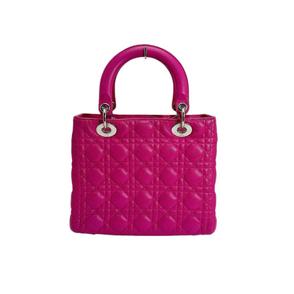 Dior Handbag lambskin Lambskin Pink 2WAY handbag Canage Rovelle Bags
