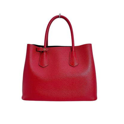 Prada Handbag Bn2775 Cowhide Red Safiano 2 Way Bag Rovelle Bags