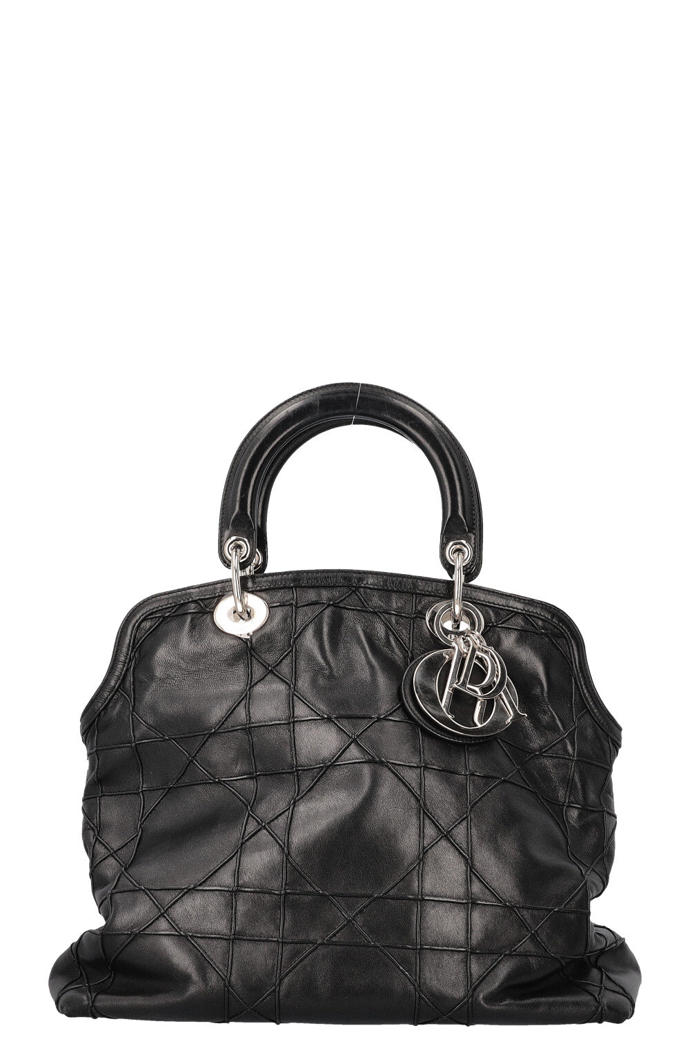Christian Dior Granville Bag Cannage Leather Black Rovelle Bags