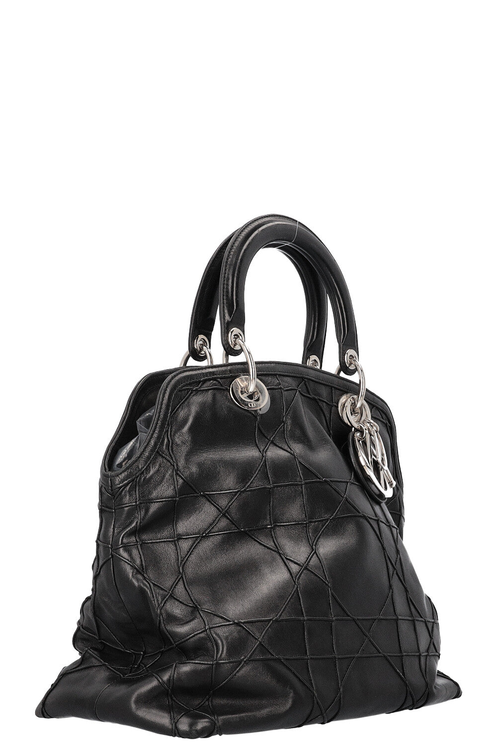 Christian Dior Granville Bag Cannage Leather Black Rovelle Bags