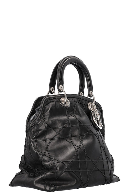 Christian Dior Granville Bag Cannage Leather Black Rovelle Bags