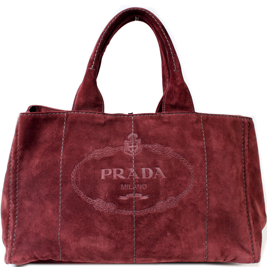 Prada Canapa Suede Hobo Medium Bag Rovelle Bags