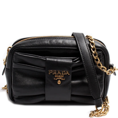 Prada 1Bh166 Nappa Bow Crossbody Clutch Bag Rovelle Bags