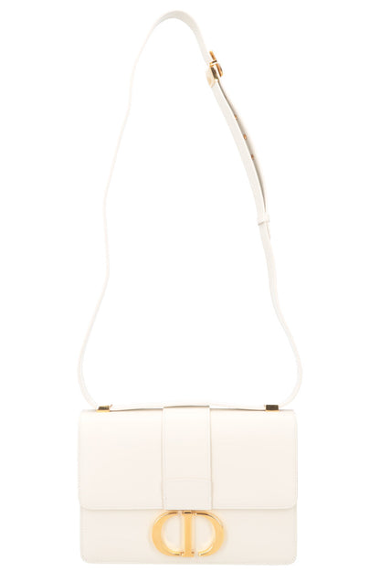 Christian Dior 30 Montaigne Bag Leather White Rovelle Bags
