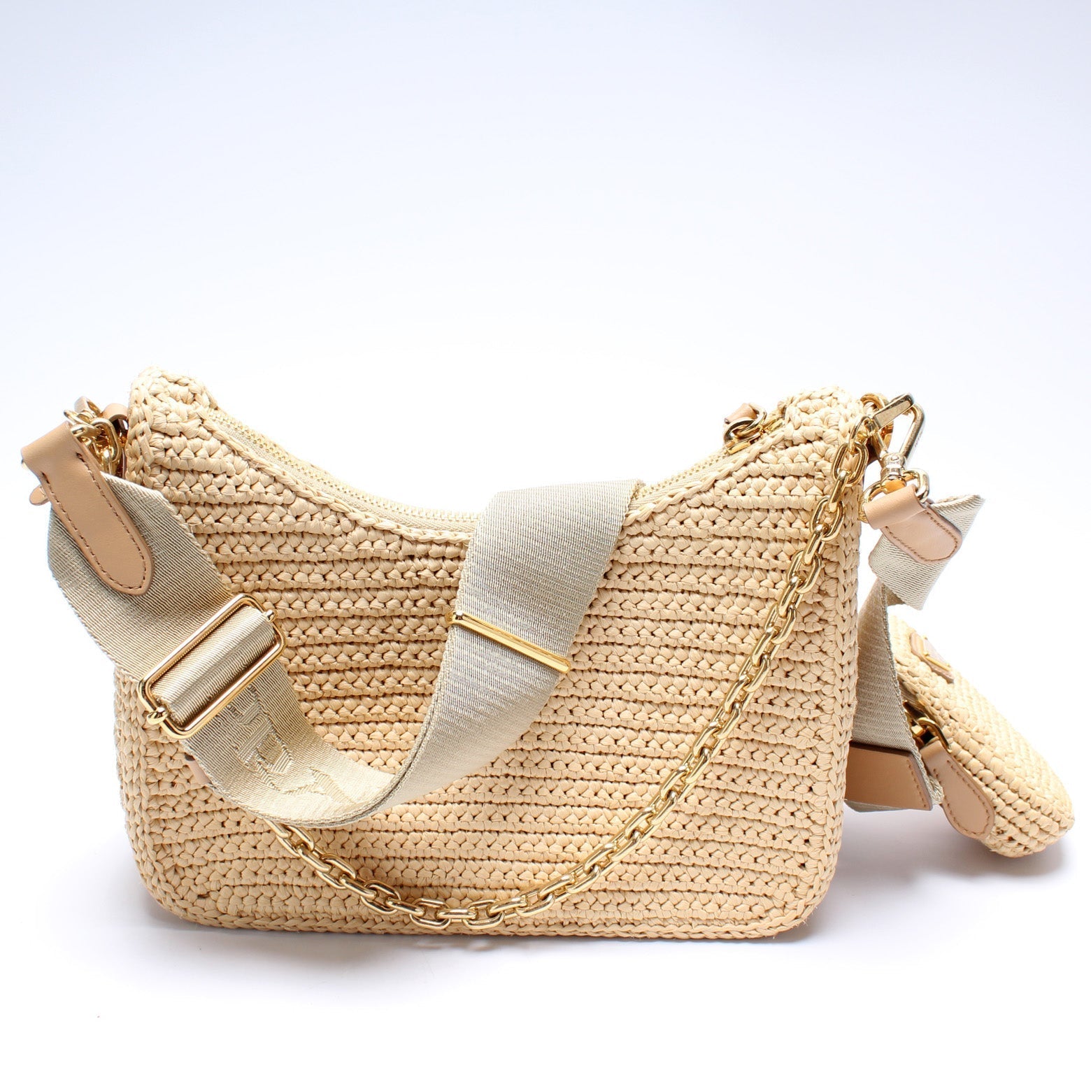 Prada 1Bh204 Raffia Re-Edition 2005 Shoulder Bag - Style 2 Rovelle Bags