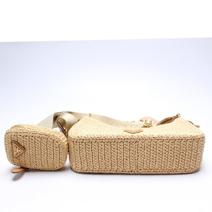 Prada 1Bh204 Raffia Re-Edition 2005 Shoulder Bag - Style 2 Rovelle Bags