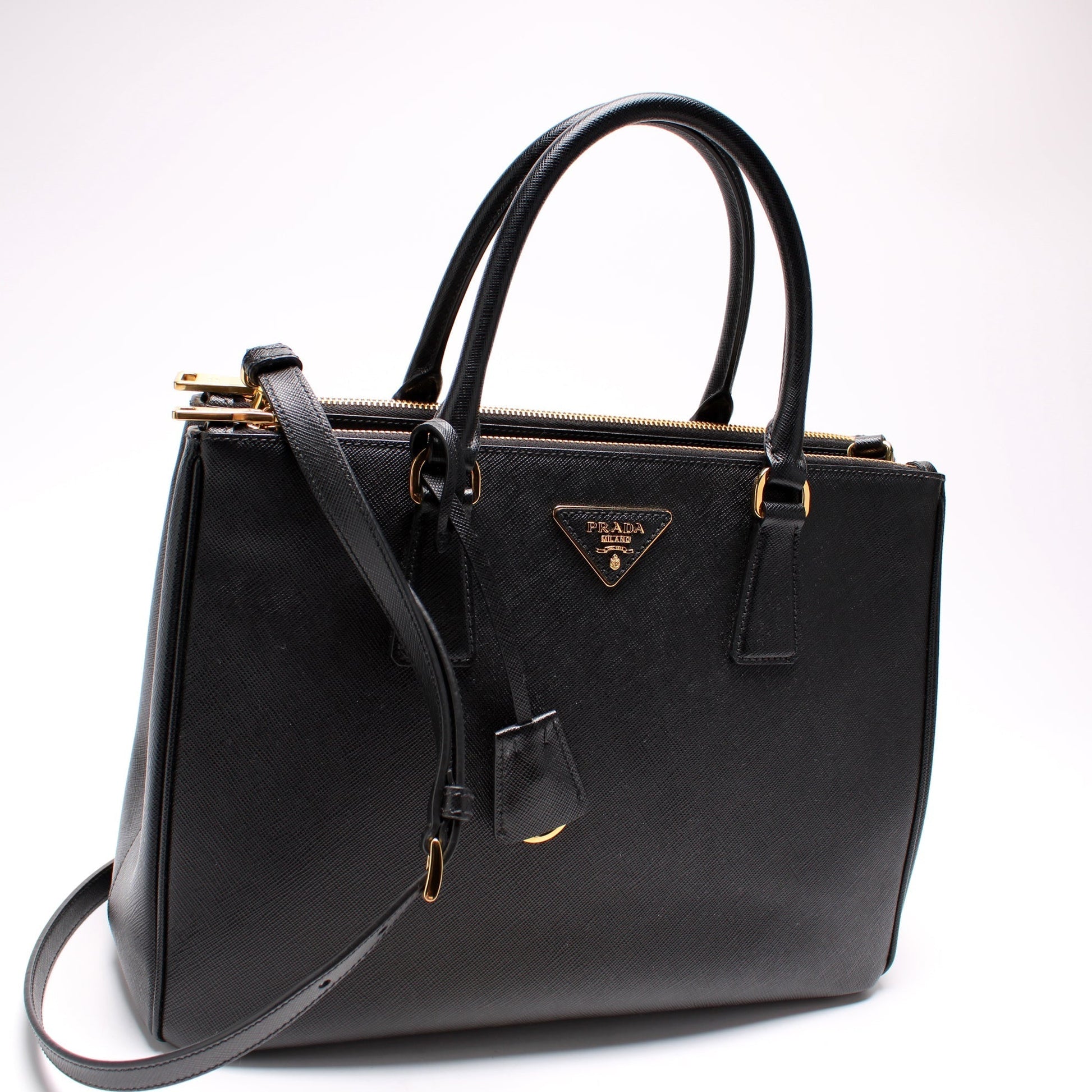 Prada Saffiano Lux Medium Galleria Bag Rovelle Bags