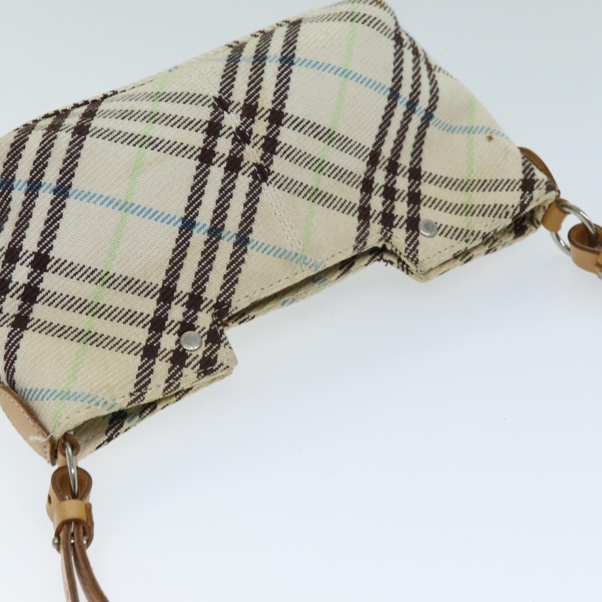 Burberry Nova Brand Canvas White Shoulder Bag Style 6