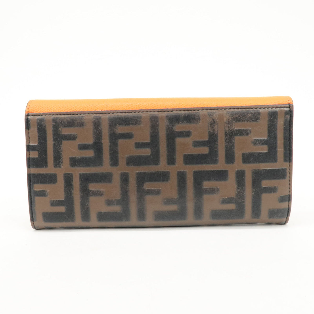 FENDI Zucca Baguette Continental Wallet 8M0251 Brown Orange 8M0251 Rovelle Bags