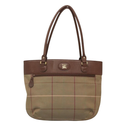 Burberry Nova Check Brown Canvas Shoulder Bag ( )