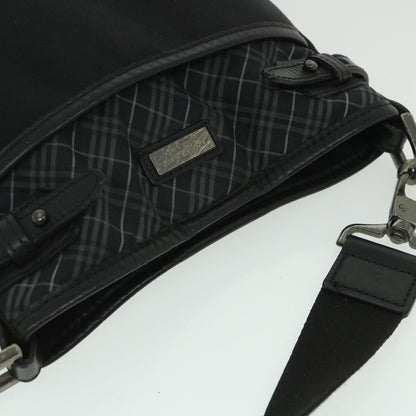 Burberry Label Brand Canvas Black Shoulder Bag