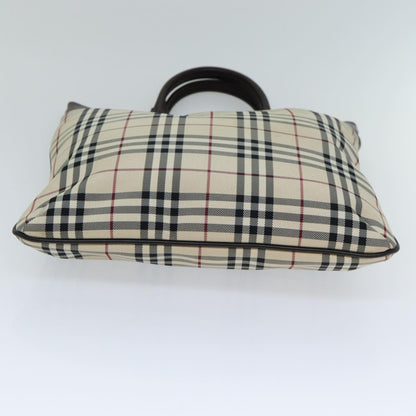 Burberry Nova Check Beige Canvas Handbag ( )