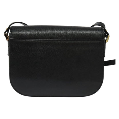 Burberry Nova Check Black Leather Shoulder Bag ( )