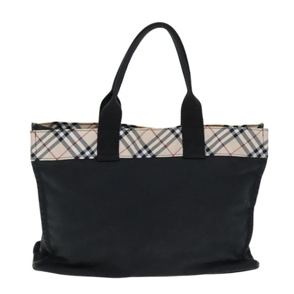 Burberry Label Brand Canvas Blue Handbag Style 3