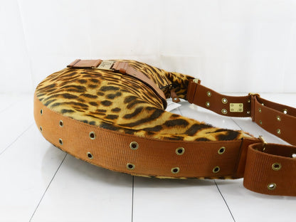 Dior Street Chic Hobo Leopard Print Pony-hair Calfskin Rovelle Bags