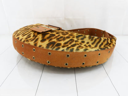 Dior Street Chic Hobo Leopard Print Pony-hair Calfskin Rovelle Bags