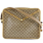 CELINE Shoulder Bag PVC Brown Macadam Women