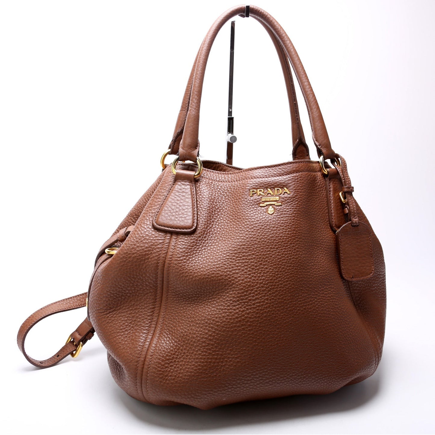 Prada Vitello Daino Convertible Satchel Bag Rovelle Bags