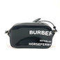 BURBERRY Shoulder Bag leather black By color logo Horseferry mens