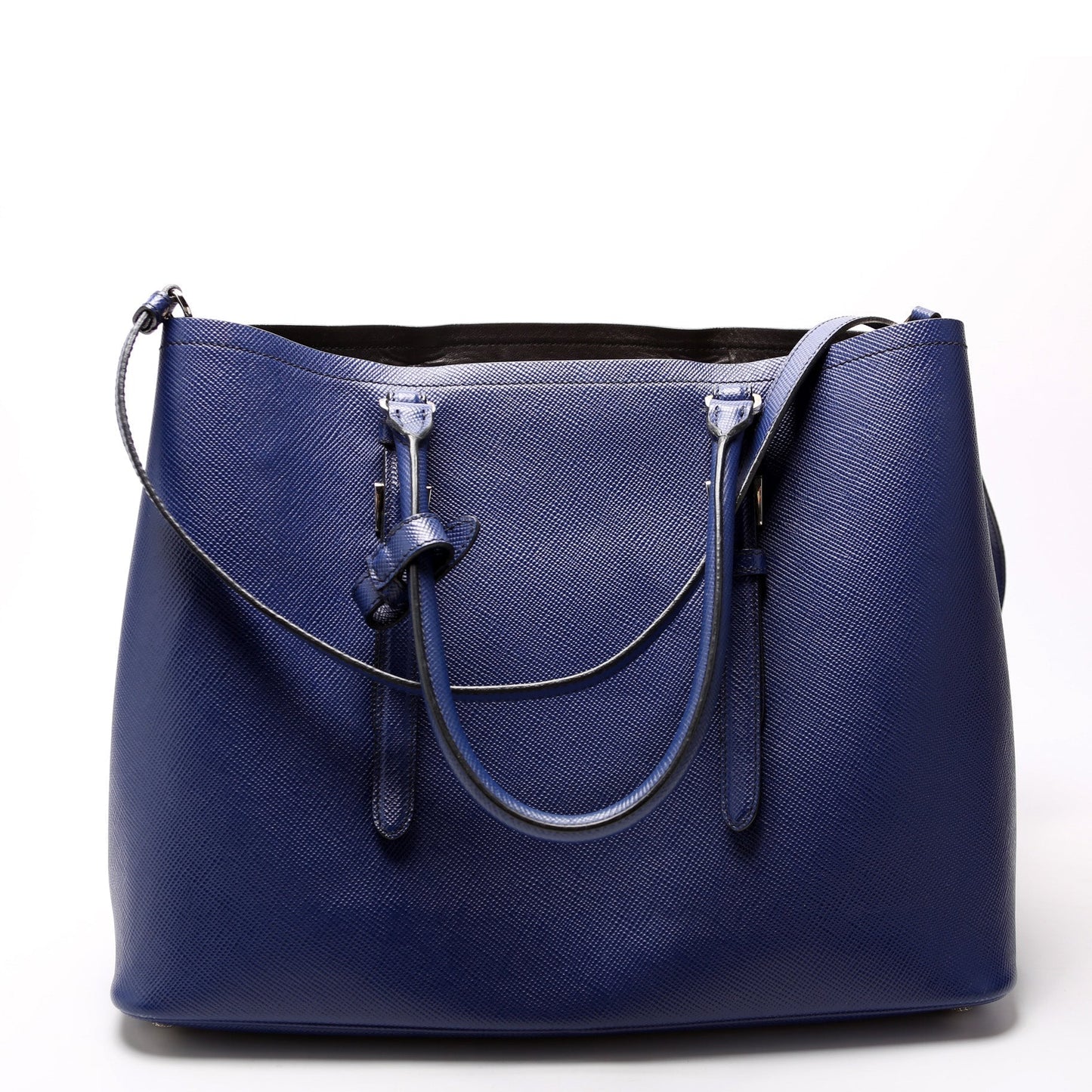 Prada Saffiano Cuir Double Medium Bag - Style 8 Rovelle Bags
