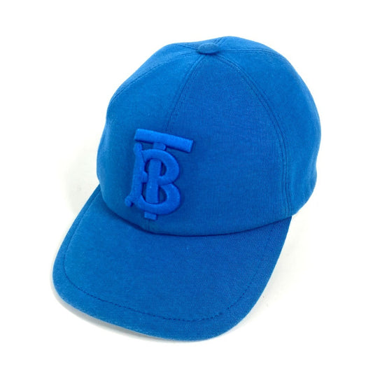 BURBERRY cap cotton blue logo TB L