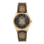 Stainless Steel Canvas 38mm G-Timeless GG Supreme Bee Quartz Watch Brown