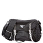 Prada New Velanylon Studded Messenger Black Bag Rovelle Bags
