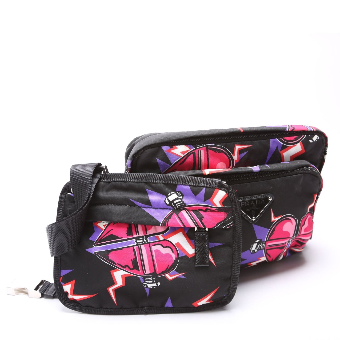 Prada 2Vl014 Tessuto Heart Frankenstein Bag Rovelle Bags