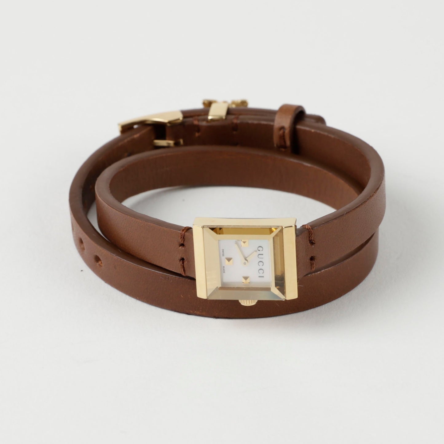 Gucci YA128521 G Frame Double Strap Quartz Watch 142538741