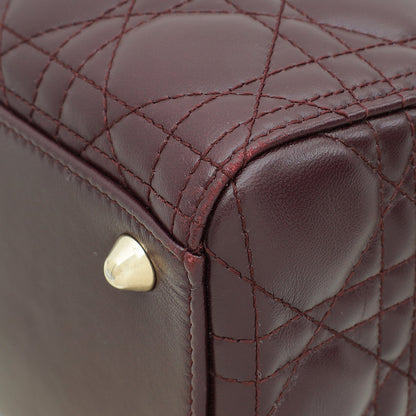Dior Lady Dior Burgundy Handbag Style 2 Rovelle Bags