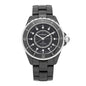 Stainless Steel Ceramic Diamond 38mm J12 Automatic Watch Black