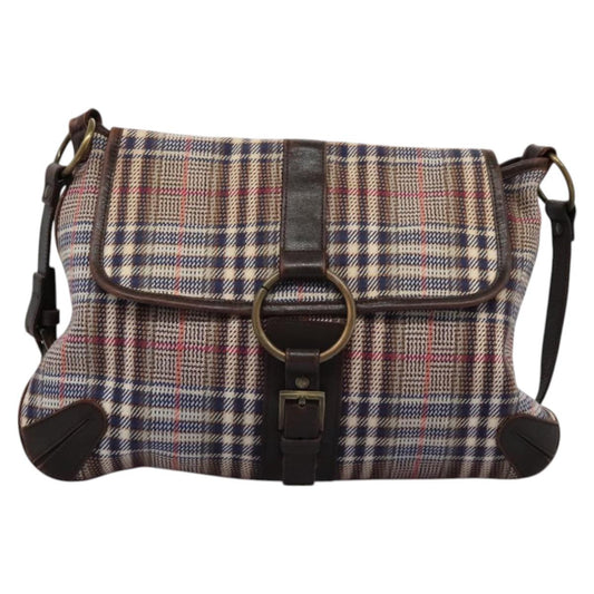 Burberry Blue Label Beige Canvas Shoulder Bag ( )