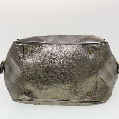 Burberry Brand Leather Silver Shoulder Bag Style 2