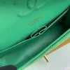 Chanel Classic Double Flap 25 Shoulder Bag Green