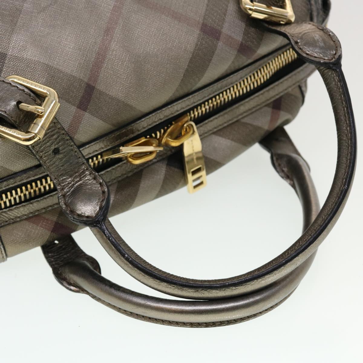 Burberry Brand Leather Silver Shoulder Bag Style 2