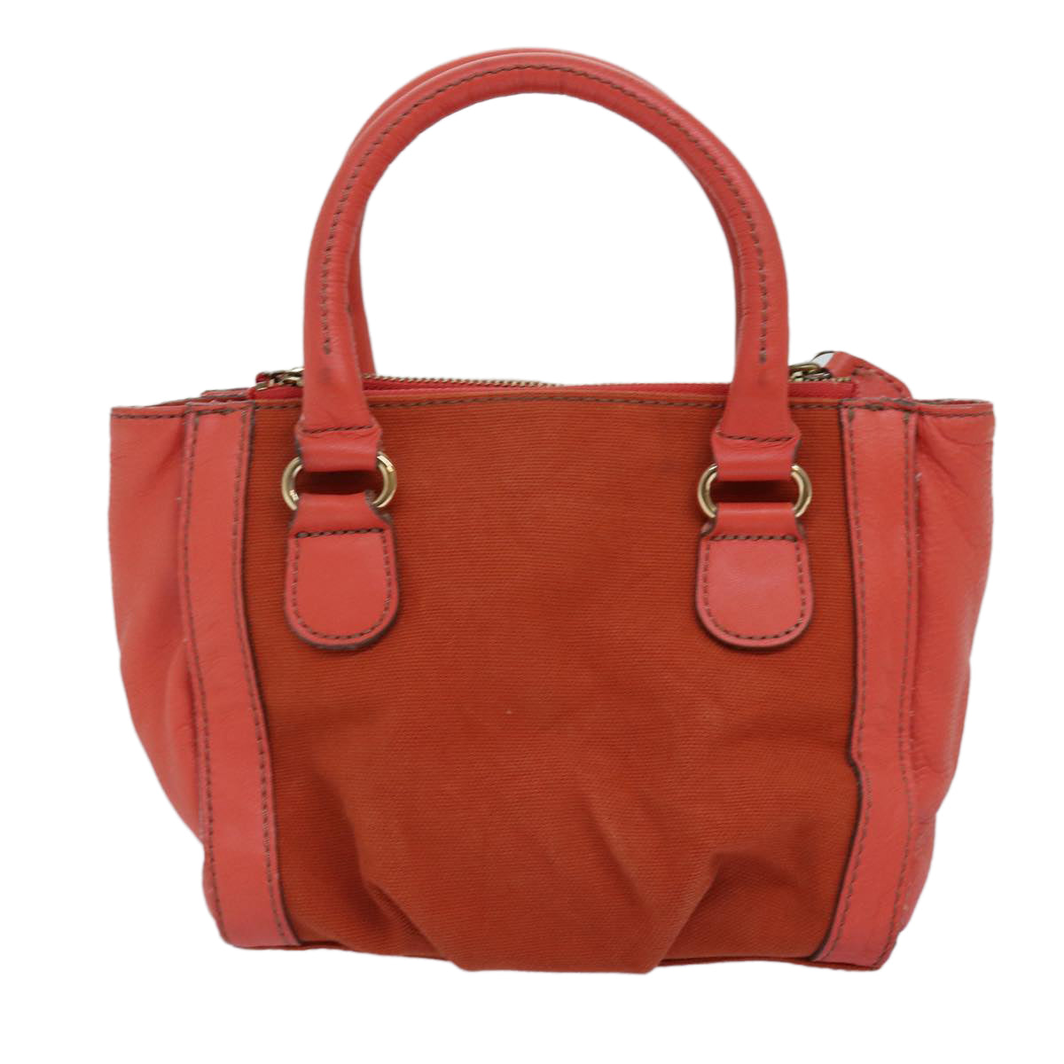 Burberry Label Brand Canvas Blue Handbag