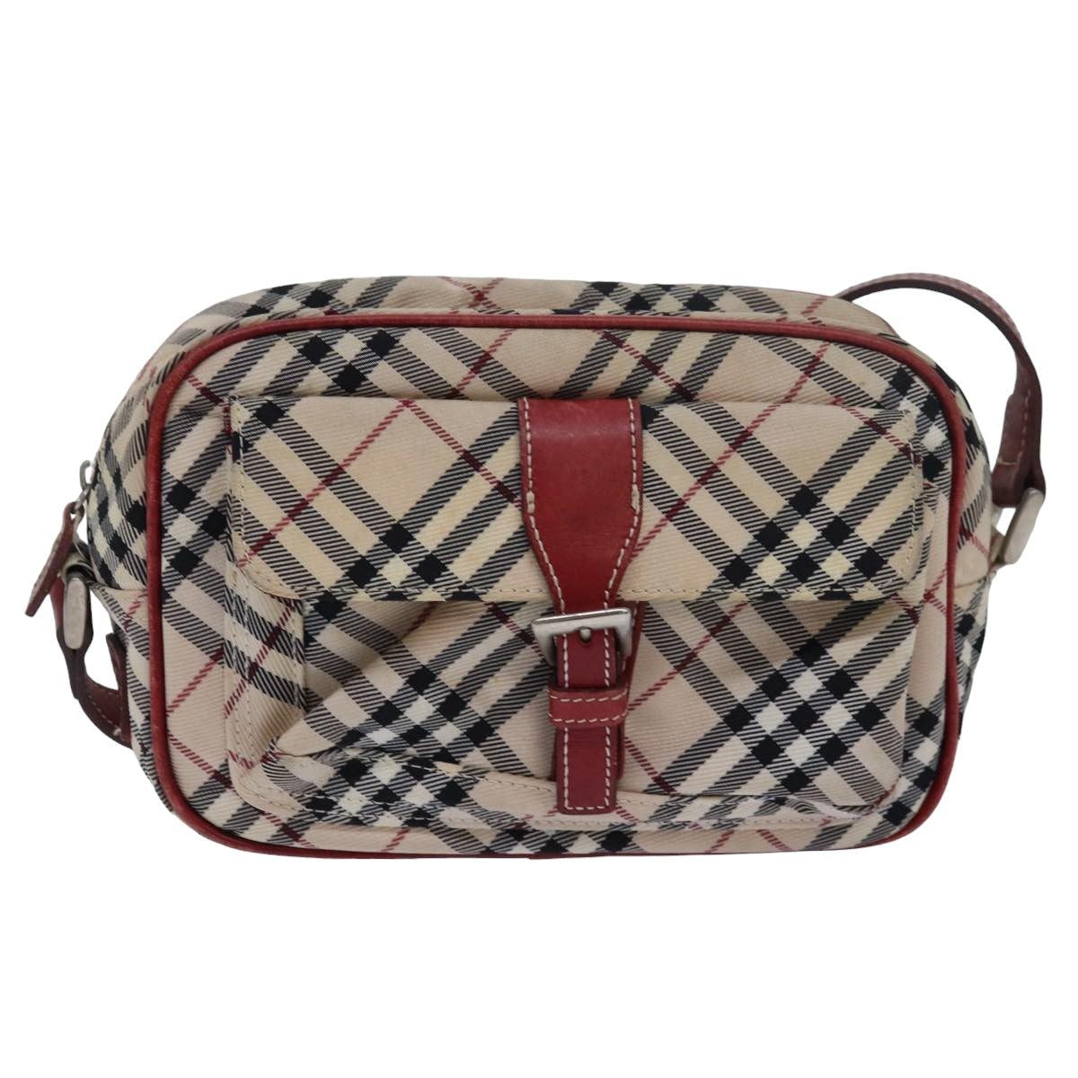 Burberry Nova Brand Canvas White Shoulder Bag Style 52