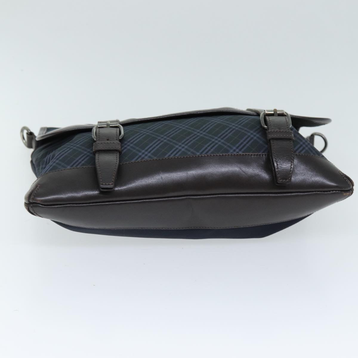 Burberry Brand Canvas Blue Shoulder Bag
