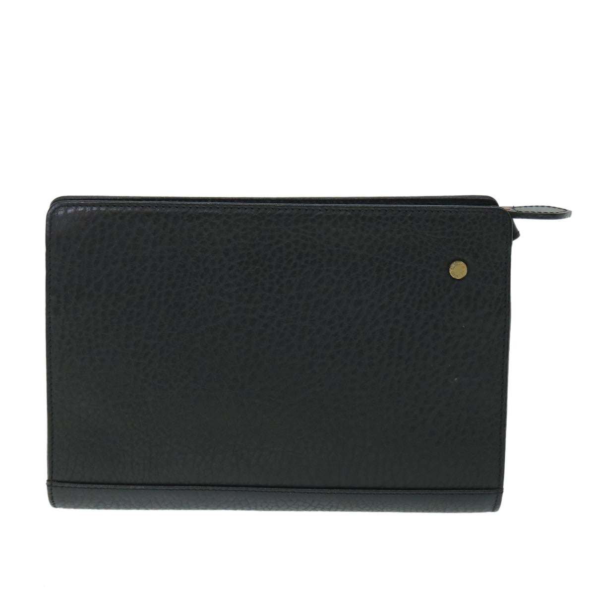 Burberry Brand Leather Black Clutch Bag Style 10