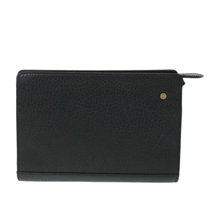 Burberry Brand Leather Black Clutch Bag Style 10