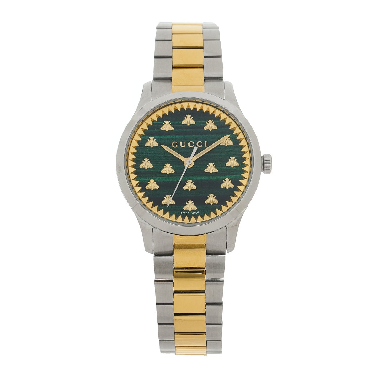Stainless Steel Malachite 32mm G-Timeless Bee Quartz Watch