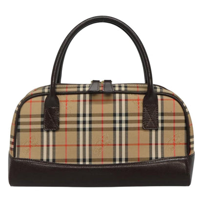 Burberry Nova Check Beige Canvas Handbag ( )