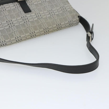 Burberry Brand Canvas Gray Shoulder Bag
