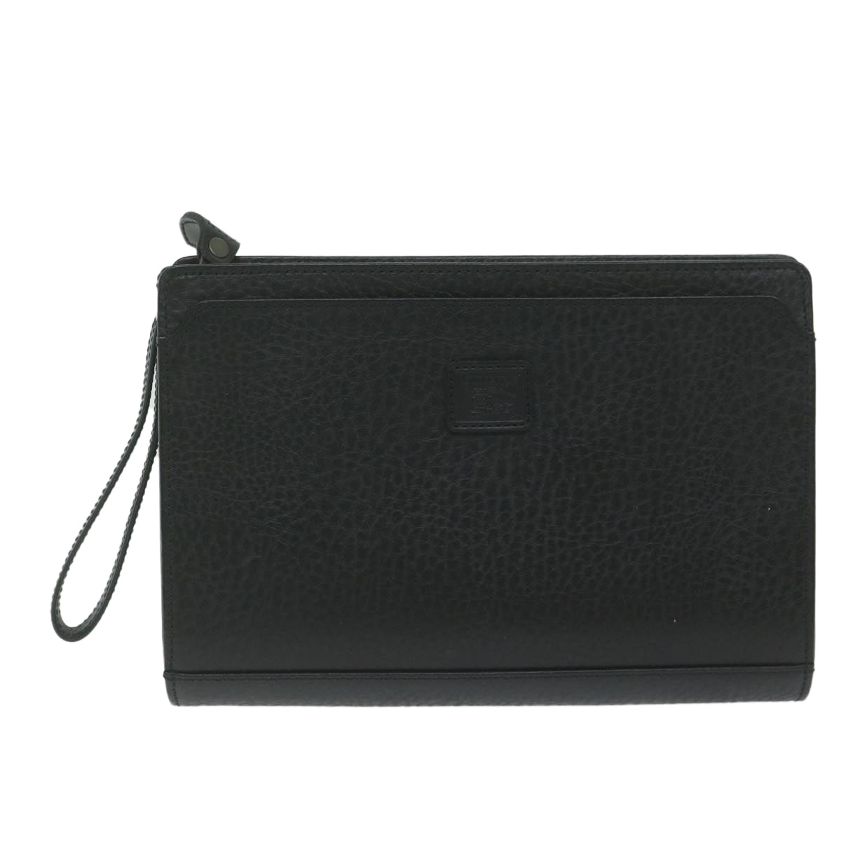 Burberry Brand Leather Black Clutch Bag Style 8