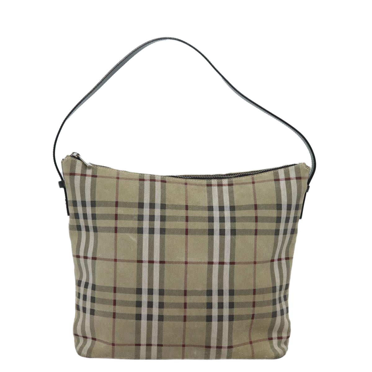 Burberry Nova Brand Suede White Shoulder Bag