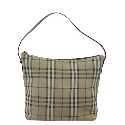 Burberry Nova Brand Suede White Shoulder Bag