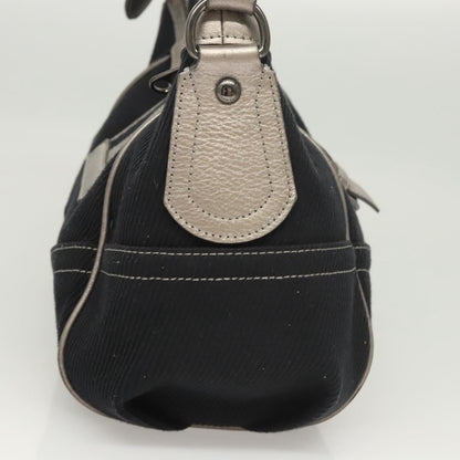 Burberry Navy Canvas Shoulder Bag ( )