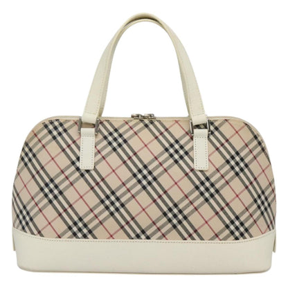 Burberry Nova Check Beige Canvas Handbag ( )