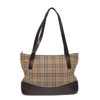 Burberry Nova Brand Canvas White Shoulder Bag Style 48