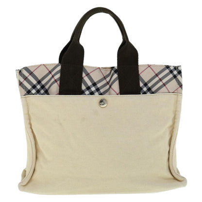 Burberry Label Brand Canvas Blue Handbag Style 7